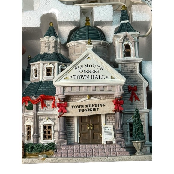 Lemax 2006 Plymouth Corners Town Hall W/Box  Retired - Picture 12 of 16